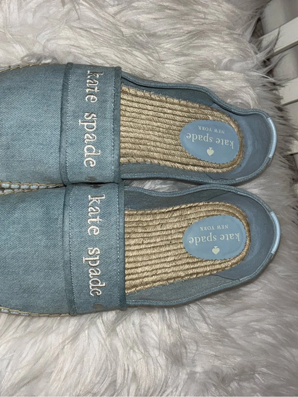 Kate Spade Piper Denim Espadrille Sz 10B